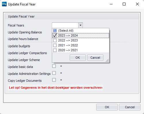 Update Fiscal Year 2023 --> 2024